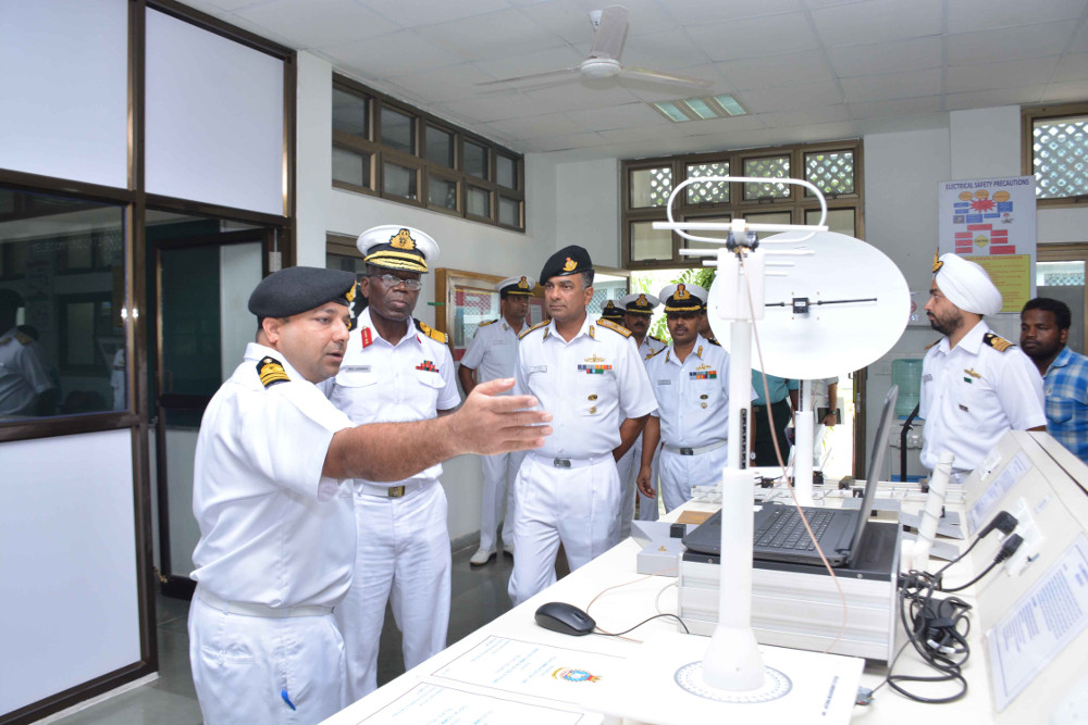 Rear Admiral RS Laswai, NDU, Commander Tanzanian Navy visits Indian Naval Academy