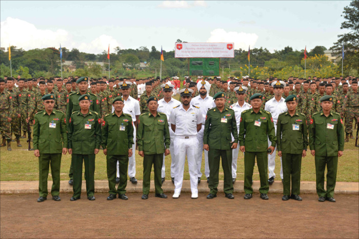 Officers Delegation and Cadets of Indian Naval Academy, Ezhimala Visits Myanmar Defence Services Academy