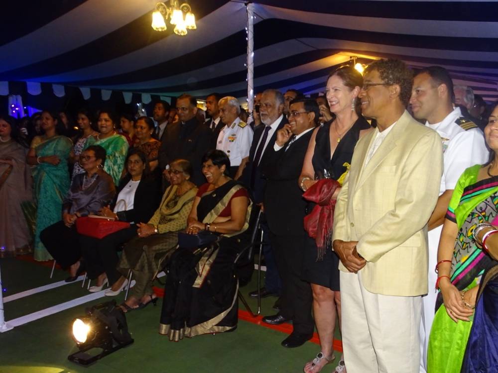 Chief Guest and other dignitaries watching the Cultural