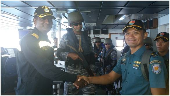 Captain Interacting with Indonesian Seariders