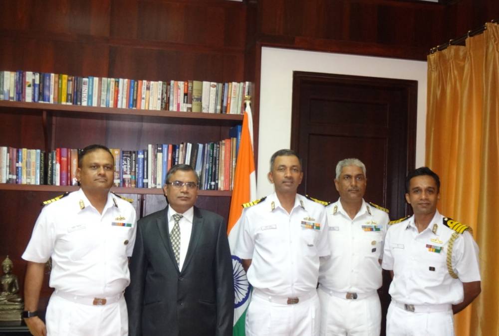 Commanding Officers Calling on HE Shri Indra Mani Pandey
