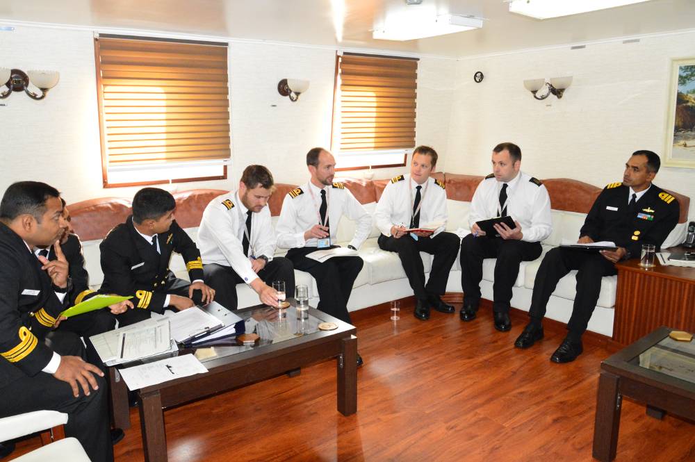 Final Meeting Onboard Trikand prior Exercise KONKAN 15