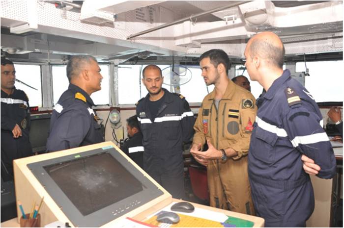 French Naval Pilots Onboard INS Virat