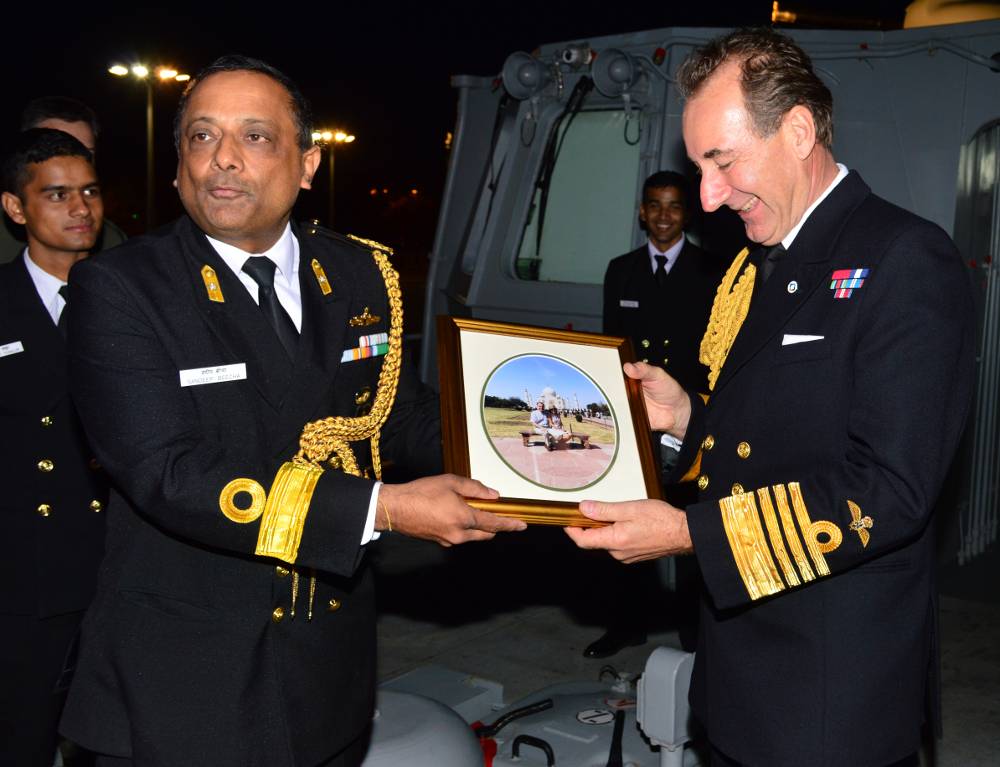 NA presenting personal gift to 1st Sea Lord