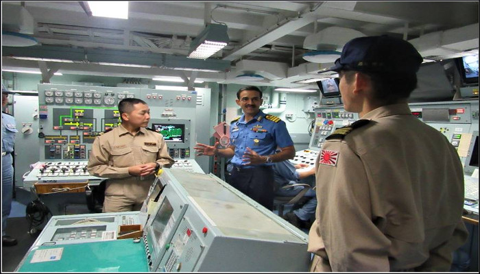 भारतीय नौसेना पोत व जापानी युद्धपोत की पैसेज अभ्यास में भागीदारी
