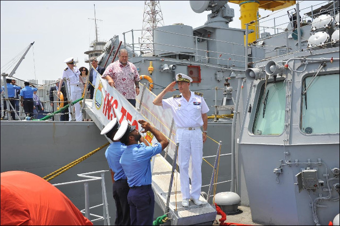 पश्चिमी नौसेना कमान, मुंबई में फ्रांसीसी इंस्टीट्यूट ऑफ हायर डिफेंस स्टडीज प्रतिनिधिमंडल की यात्रा
