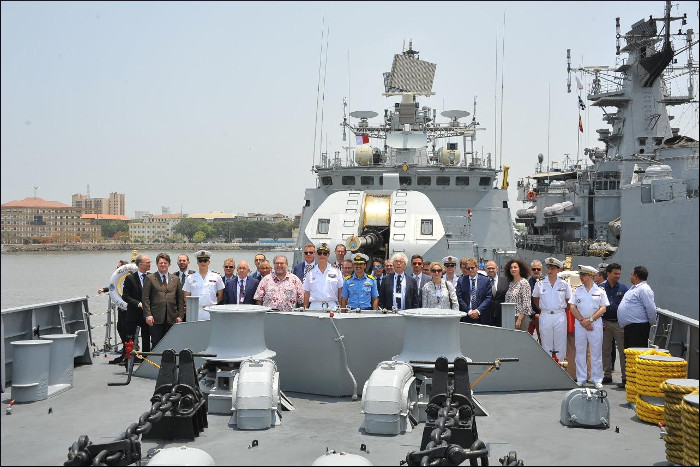 पश्चिमी नौसेना कमान, मुंबई में फ्रांसीसी इंस्टीट्यूट ऑफ हायर डिफेंस स्टडीज प्रतिनिधिमंडल की यात्रा
