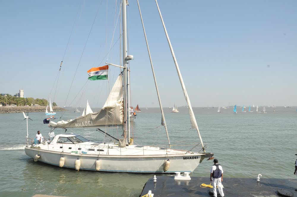 Touching the Gateway of India after five months of nonstop sailing