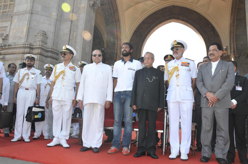 A warm reception by the President of India and other high dignitaries