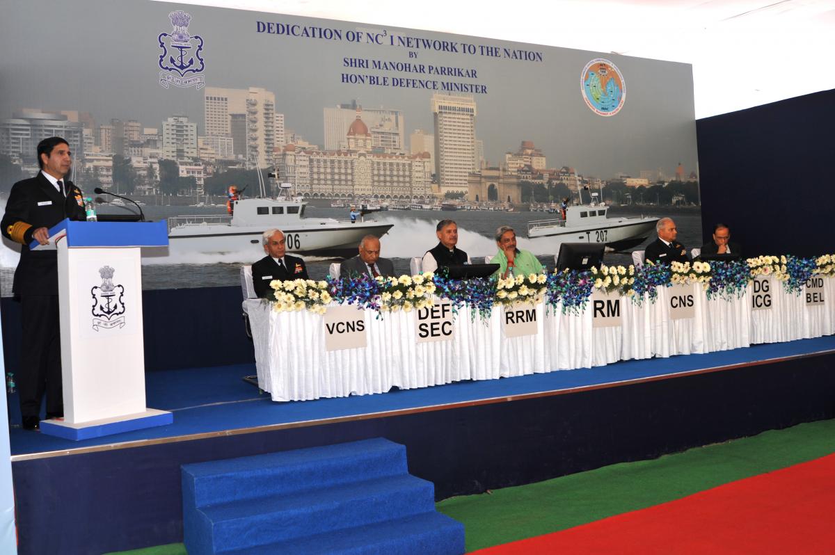 Defence Minister Shri Manohar Parrikar Inaugurates IMAC, a Navy-CG Joint Operations Centre