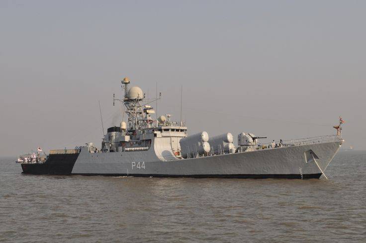 INS Kirpan anchorage in Trincomalee