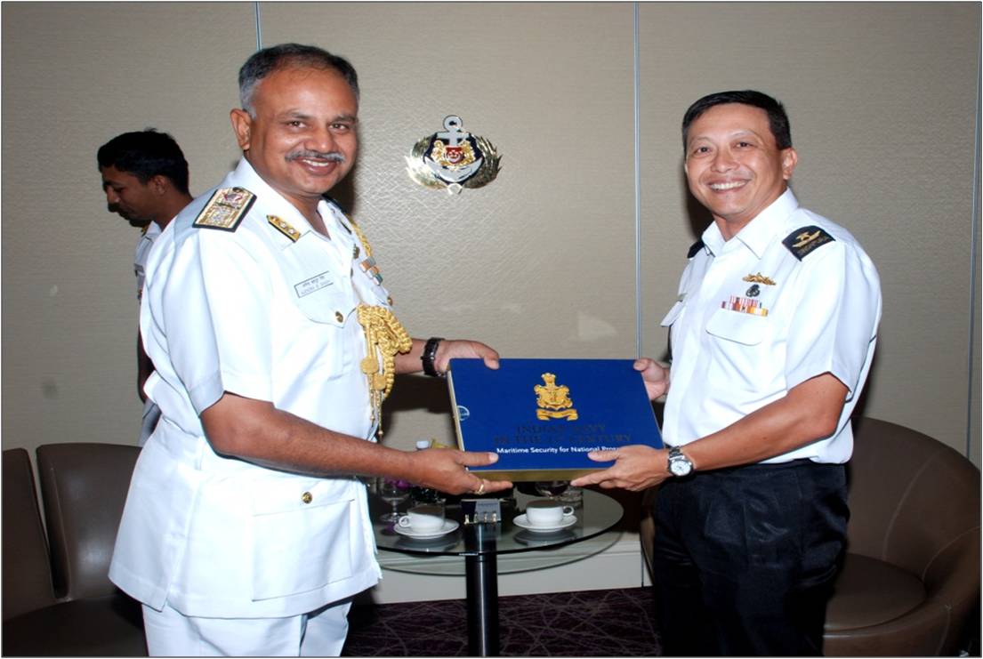 The Indian Navy’s Eastern Fleet under the command of Rear Admiral Ajendra Bahadur Singh