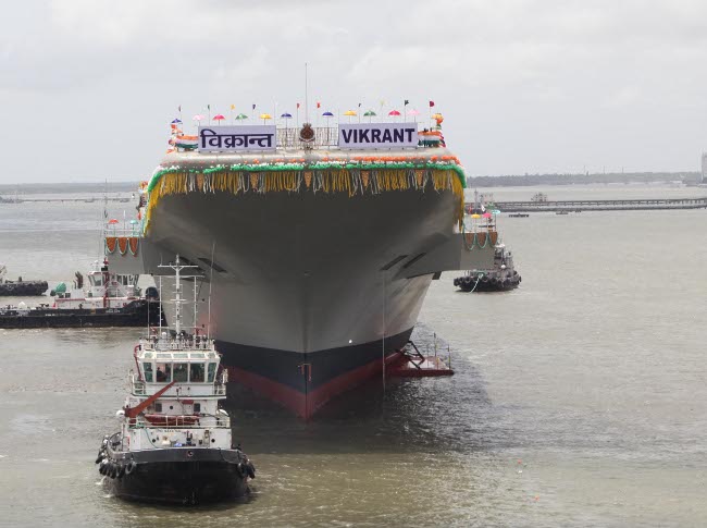 'Vikrant'- Navy's First Indigenous Aircraft Carrier Launched