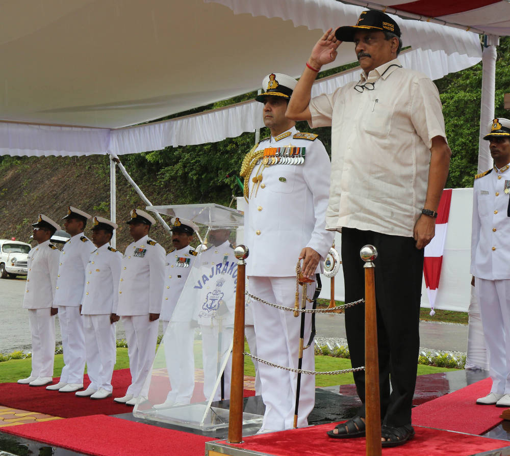 The Defence Minister Shri Manohar Parrikar, commissioned INS ‘Vajrakosh’, the latest establishment of the Indian Navy at Karwar, Karnataka