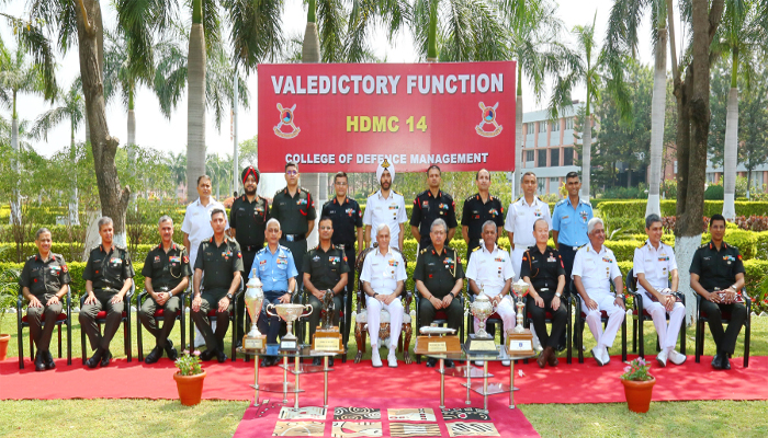 Chief of the Naval Staff Presides Over Valedictory Function of Higher Defence Management Course at College of Defence Management
