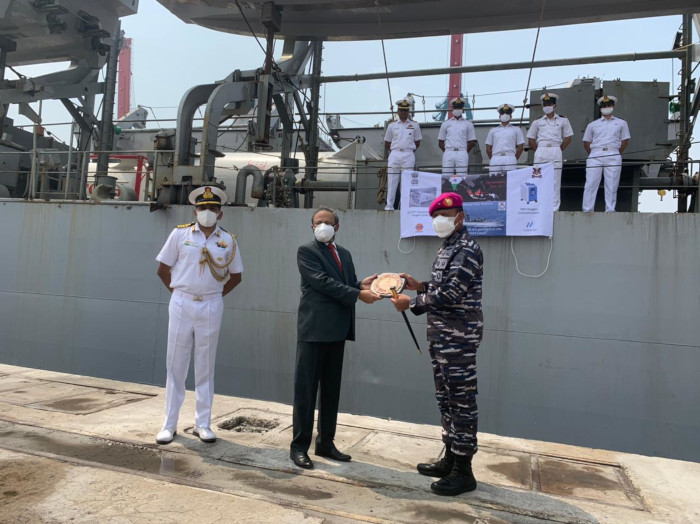 INS Airavat Reaches Jakarta with Covid Relief Supplies to Indonesia