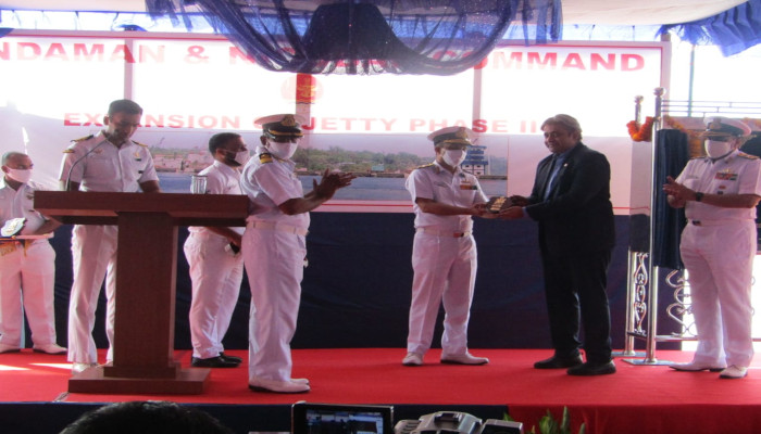 Inauguration of Extension of Naval Jetty Phase-II at Naval Wharf, Haddo