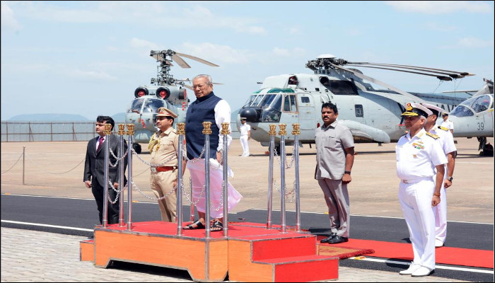 Governor of Andhra Pradesh on Maiden Visit to Eastern Naval Command