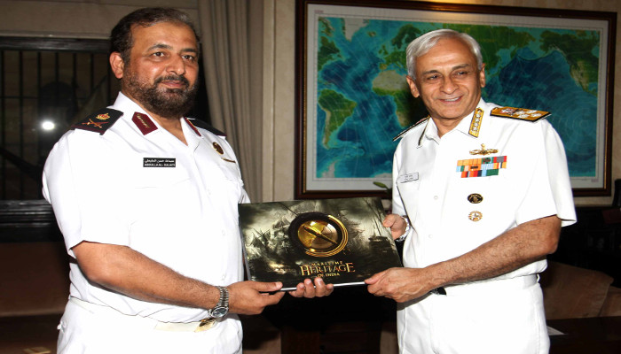 Staff Major General (Navy) Abdulla Hassan M A Al-Sulaiti, Commander Qatar Emiri Naval Forces Visits India from 02 to 05 April 2019