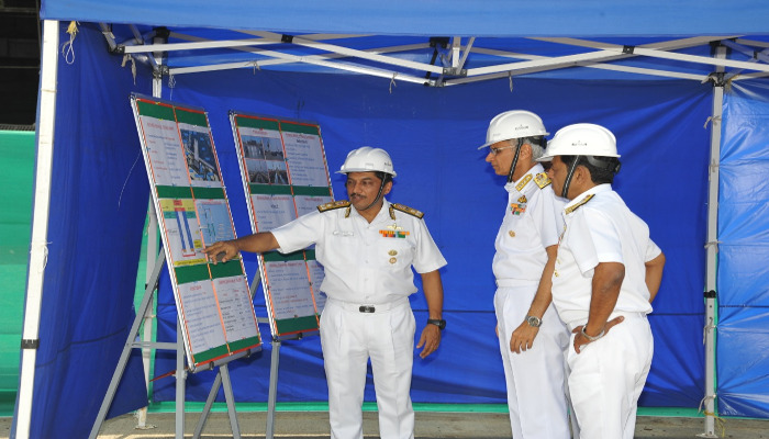 नौसेनाध्यक्ष का मुंबई में पश्चिमी नौसेना कमान का पहला दौरा