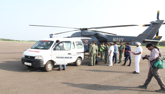 Medical Emergency Evacuation by Naval Helicopter