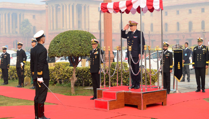 06 से 09 जनवरी 2019 तक एडमिरल क्रिस्टोफ प्राजुक, नौसेनाध्यक्ष, फ्रांसीसी नौसेना का भारत दौरा
