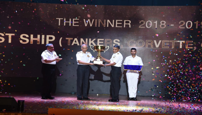 INS Satpura Wins ‘Best Ship’ Trophy