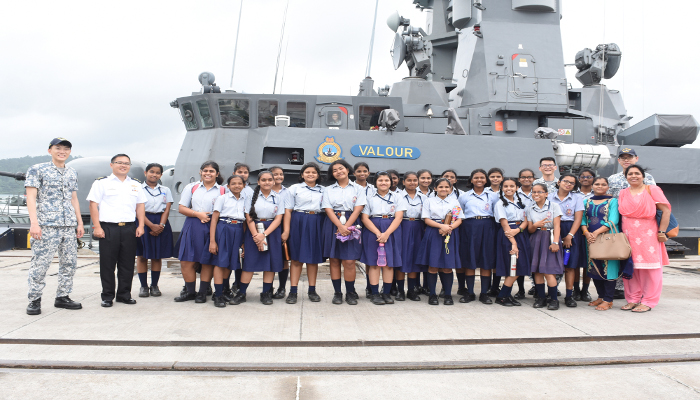 सिंगापुर गणराज्य नौसेना के पोतों का पोर्ट ब्लेयर का दौरा