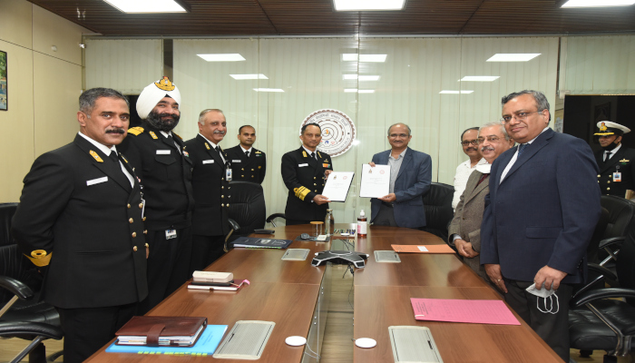 भारतीय नौसेना और आईआईटी दिल्ली के बीच समझौता ज्ञापन पर हस्ताक्षर