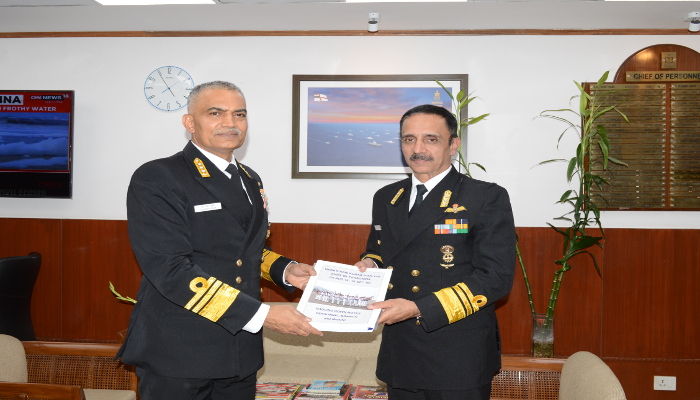 Vice Admiral Ravneet Singh AVSM, NM Assumes Charge as Chief of Personnel, IHQ MOD (Navy)