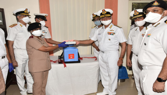 COVID 19 - Vaccination of Frontline Health Care Workers - Indian Navy