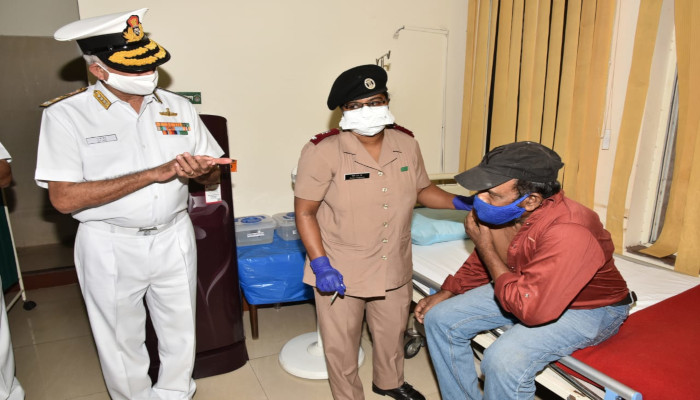 COVID 19 - Vaccination of Frontline Health Care Workers - Indian Navy