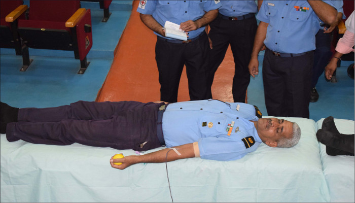 Blood Donation Camp by INS Eksila 