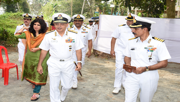 Navy Hands Over Keys of New House to Kerala Flood Victim