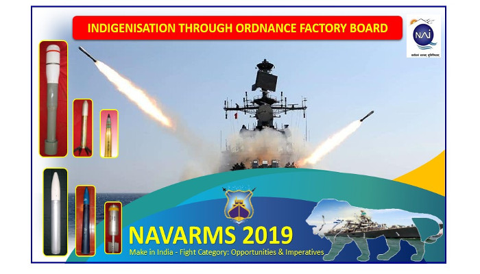 नौसेना अस्त्र प्रणाली पर एनएवीएआरएमएस 2019 की चौथी अंतर्राष्ट्रीय संगोष्ठी सह प्रदर्शनी का उद्घाटन