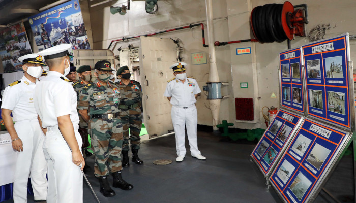 Indian Navy Conducts Joint Exercise with Army and Air Force