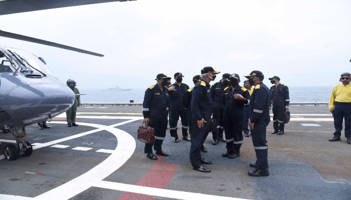 CNS Reviews Operational Readiness at Sea