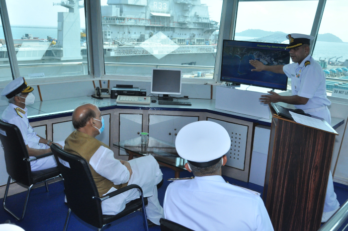 Raksha Mantri Shri Rajnath Singh reviews development works at Karwar Naval Base under ‘Project Seabird’