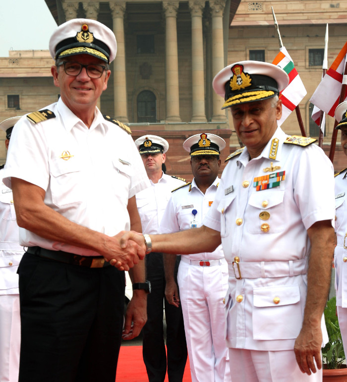 जर्मन नौसेनाध्यक्ष वाइस एडमिरल आड्रियास क्राउसे का नई दिल्ली का दौरा