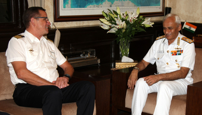 जर्मन नौसेनाध्यक्ष वाइस एडमिरल आड्रियास क्राउसे का नई दिल्ली का दौरा