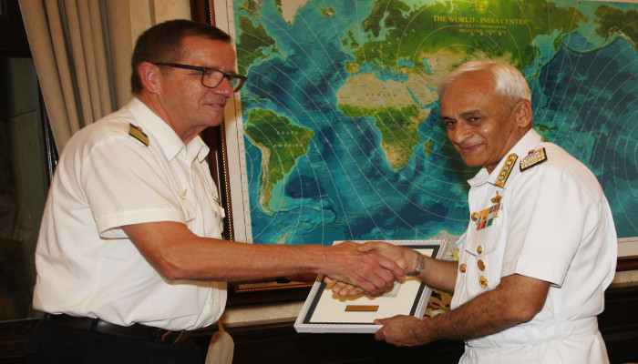 Vice Admiral Andreas Krause, Chief of the German Navy, Visits New Delhi