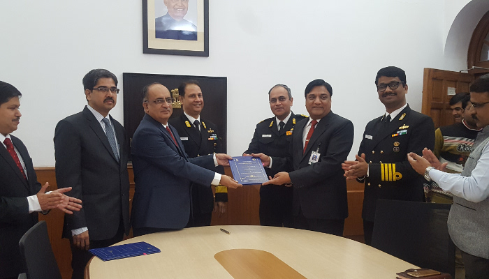 भारतीय नौसेना के लिए दो अतिरिक्त प्रोजेक्ट 1135.6 फॉलो-ऑन पोतों के अधिग्रहण के लिए मैसर्स गोवा शिपयार्ड लिमिटेड के साथ अनुबंध पर हस्ताक्षर