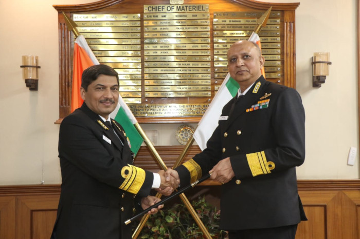 Vice Admiral Kiran Deshmukh, AVSM, VSM has assumed charge as the Chief of Materiel