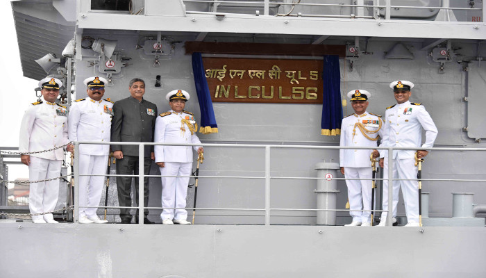 IN LCU L-56 Commissioned into the Indian Navy