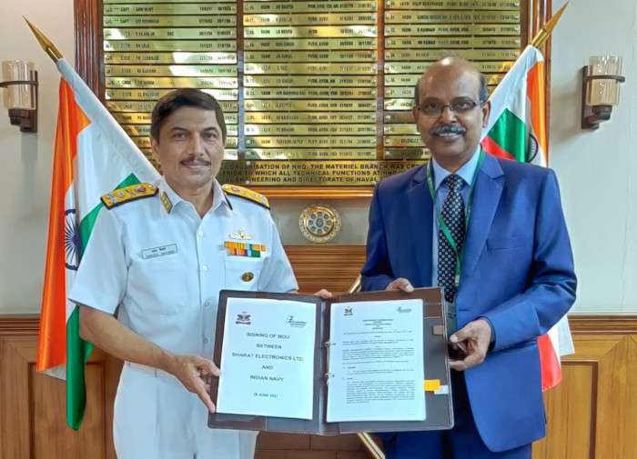 MOU Between Indian Navy and M/s BEL for Technology Incubation Forum (TIF)