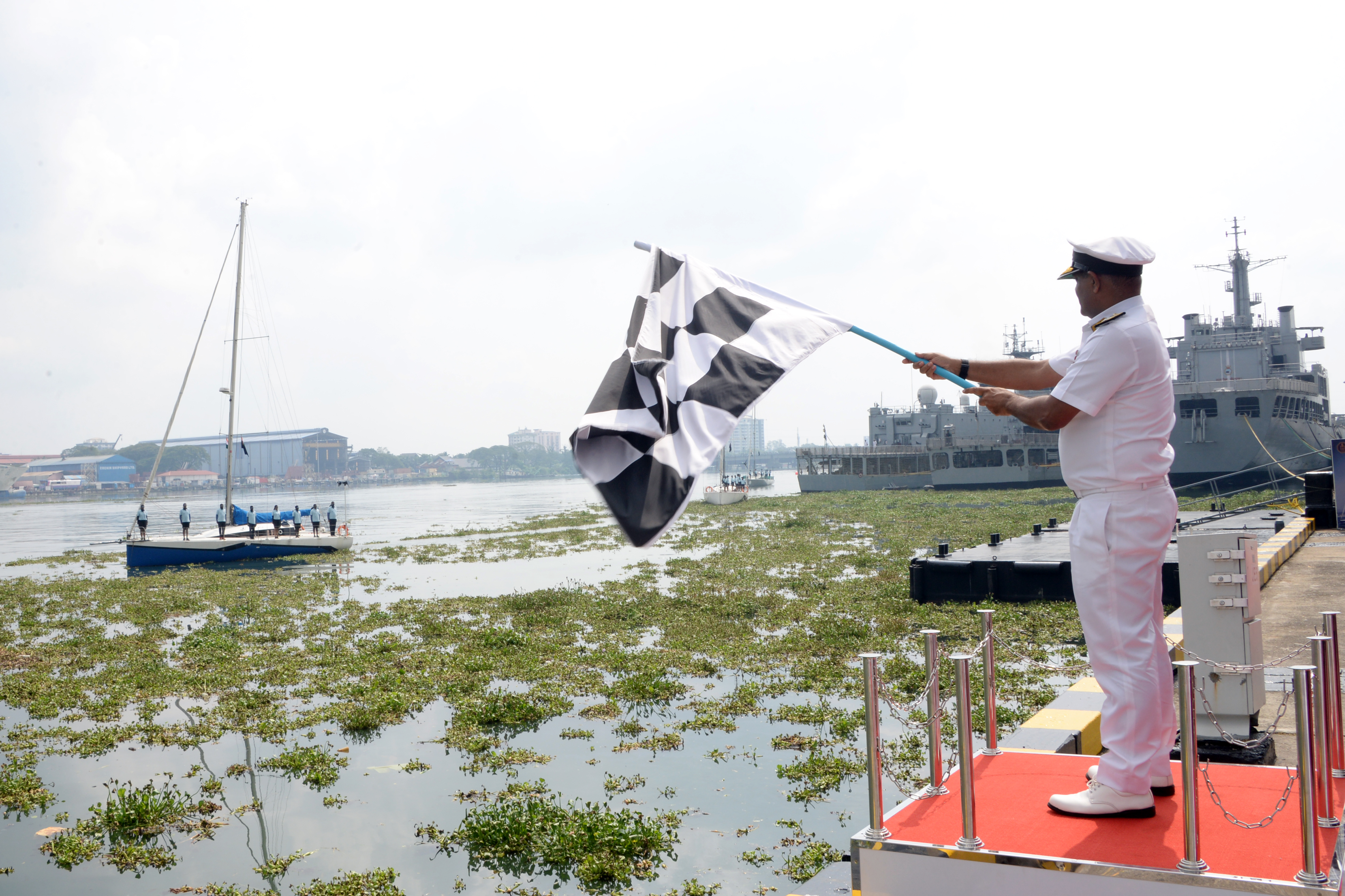 Inter Command Ocean Sailing Race Flagged Off At Kochi