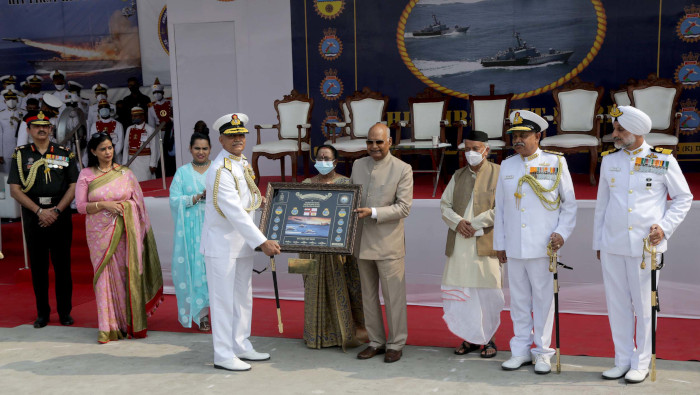 President’s Standard awarded to 22nd Missile Vessel Squadron