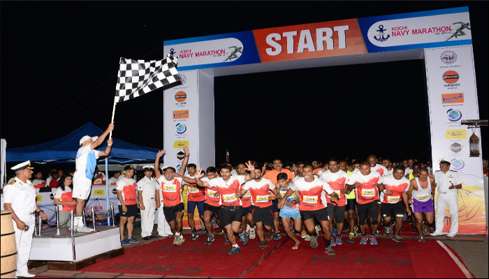 Second Edition of Kochi Navy Marathon Conducted on 25 November 2018