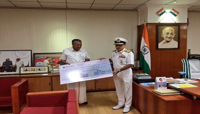 Donation to Chief Minister's Flood Relief Fund, Kerala