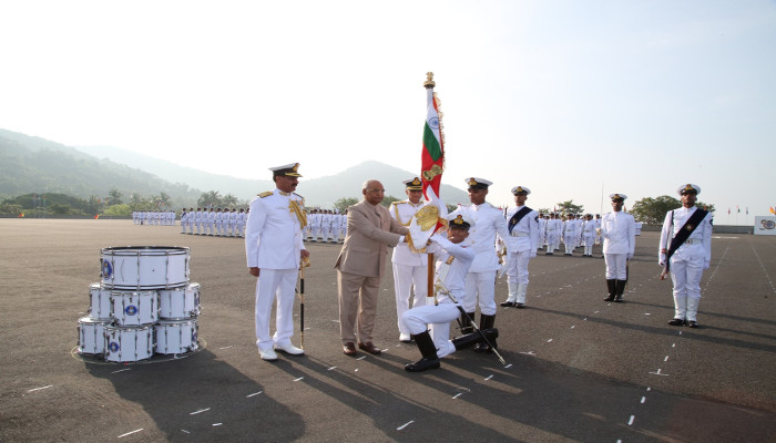 President’s Colour Awarded to Indian Naval Academy